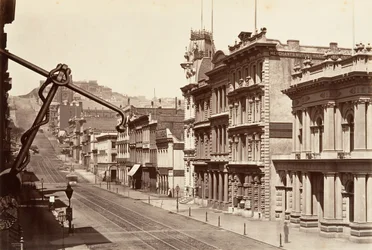 North Side of California Street, 1864, trykt ca. 1876.