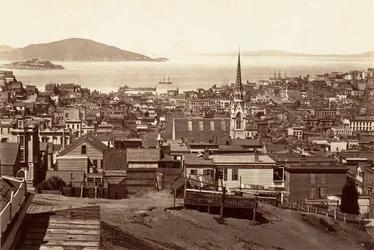 San Francisco, fra California og Powell Street, 1864, trykt ca. 1876.