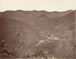 Sutro Tunnel Shaft nr. 2, 1875, trykt ca. 1876.