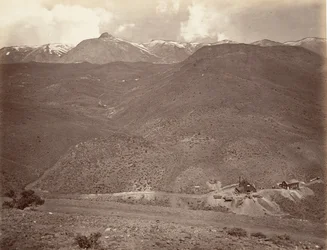 Sutro Tunnel Shaft nr. 2, 1875, trykt ca. 1876.