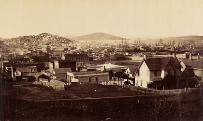 [Byfronten fra Rincon Hill i 1860]