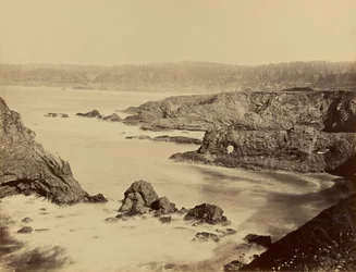 [Utsikt over Mendocino fra kysten]