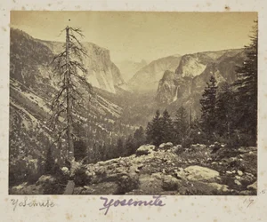Yosemite-dalen, fra Mariposa-stien, Yosemite-dalen, Mariposa County, California (nr. 1138)