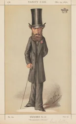 Vanity Fair: Statesmen No. 67 The representative of Romance, 1870.