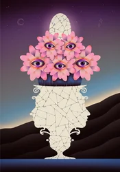 Koble sammen alle deler av oss og blomstre, 2020 (digital illustrasjon)