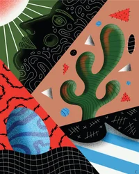 Hvem er viruset, 2019 (digital illustrasjon)