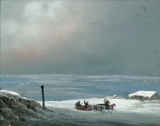 Odessa-omgivelser om vinteren, 1841.