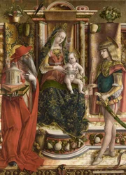La Madonna della Rondine, etter 1490 (olje- og eggtempera på tre)