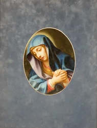 Den gråtende Madonnaen, Carlo Dolci (olje på kobber)