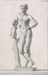 Statue av Merkur, 1734