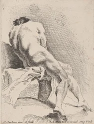 Akademisk studie, sett fra baksiden, 1725-75.