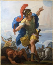 Joshua befaler solen å stå stille.