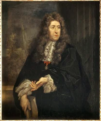 Portrett av Andre Le Notre (Lenotre) (1613-1700), designer av hagene til kongen Maleriet av Carlo Maratta (1625-1713) 1600-tallets søn. 1,12x0,85 m