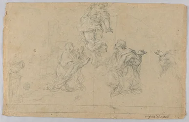 Studie av tre figurer