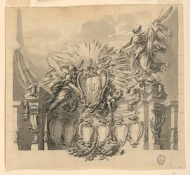 Design for utsmykning av fasaden til St. Peter