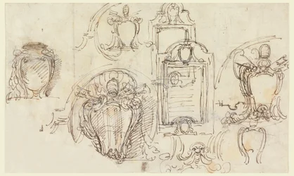 Tegning, skisser, 1740–58