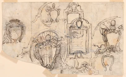 Tegning, skisser, 1740–58