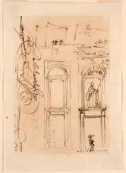 Tegning, skisser og manus, 1765