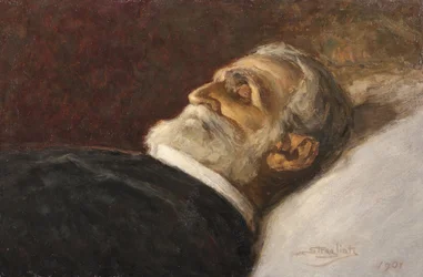 Komponisten Giuseppe Verdi på dødsleiet