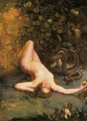Eve. Maleri av Carlos VERGER FIORETTI (1872-1929)