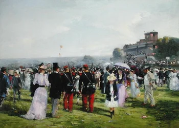 The End of the Races at Auteuil, ca. 1893 (olje på lerret)