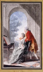 John Wilkes og frøken Gertrude Carmontelle,