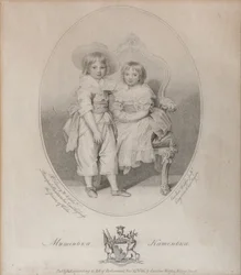 Portrett av grev Mikhail Semyonovich Vorontsov 1782-1856 og grevinne Ekaterina Semyonovna Voront