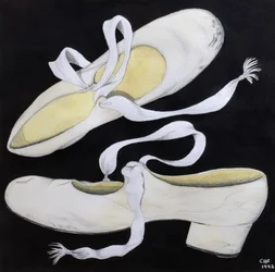 Old Tap Dancing Shoes, 1992 (blyant og wc på papir)