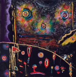 Night Seed Transmission, 2007 (akryl og olje på lerret)
