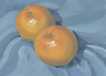Stilleben med ferske appelsiner