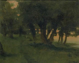 På bredden av Rhinen, nær St. Germain ved Mont d