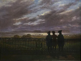 CD Friedrich-brødrene A. og S. Turgenev og V. Zhukovsky 1827
