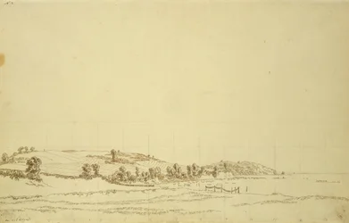 South Coast of Rugen (penn og blyant på papir)