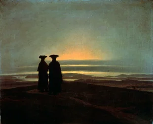 Brødre ved solnedgang, mellom 1830 og 1835