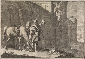 General Hans Georg von Arnim-Boitzenburg rømmer fra fengselet via en taulaster, 1638