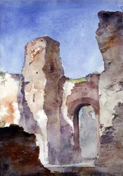 Baths of Caracalla, Roma, 1880.