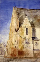 Old Church, Tours, Frankrike, 1880.