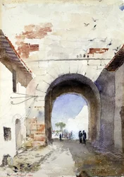 Porta San Paulo, Roma, 1880.