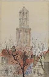 Tårnet i katedralen i Utrecht, Holland