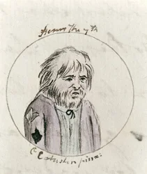 Henry VII, ca. 1790 (penn og blekk og wc på papir)