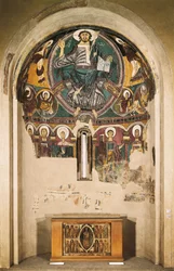Kristus i herlighetens kirke St. Clemens av Tahull, Lérida, Spania (fersk)