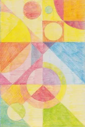 Fargerik abstrakt geometri