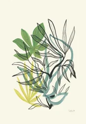 Bølgende botaniske grønttoner