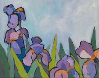Irisfeltene, 2022 (olje på lerret)