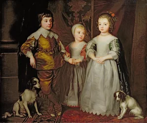 The Children of Charles I olje på lerret