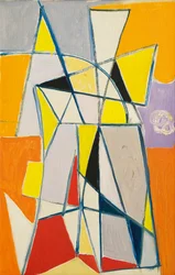 Abstrakt komposisjon, ca. 1949 (olje på lerret)