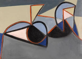 Kubistisk nakenstudie, ca. 1949 (olje på lerret)