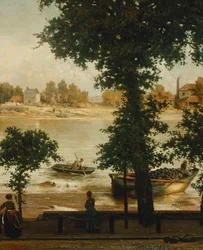 En sommerkveld på Cheyne Walk, 1870-71