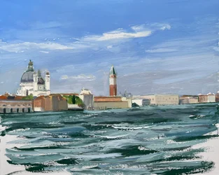 Åh Venezia! 2025 (olje på lerret)