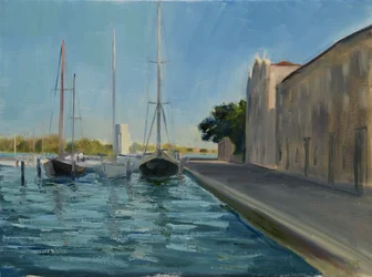 Marina, San Giorgio Maggiore, Venezia 1 (olje på lerret)